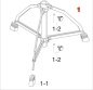 Preview: TAMA Tripod Basis für HT25 Drum Sitz