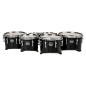 Preview: MAJESTIC Marching Multi Toms, XFMT Series, 6-8-10-12-13-14, weiß, verchromt