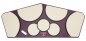 Preview: VIC FIRTH Heavy Hitter Practice Quadropad mit Rim, large