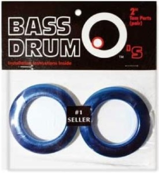 Bass Drum O´s 2" blue chrome