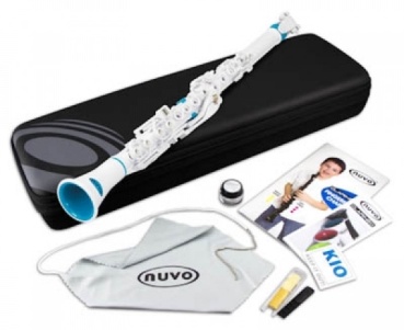Nuvo Clarinéo C-Stimmung, weiß-blau