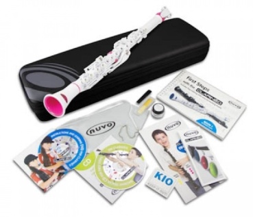 Nuvo Clarinéo Klarinette - Starter Set C-Stimmung weiß/pink