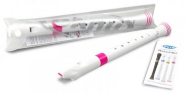 Nuvo Sopranblöckflöte, deutsch, weiß/pink