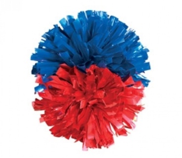 Pom Poms Half and Half Metallic 10" Länge