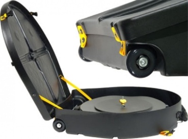 HARDCASE Cymbal Trolley-Case mit Rollen 24" - für 12 Becken