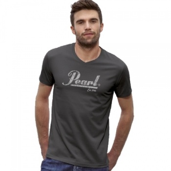 Pearl V-neck T-Shirt Anthracite Men Größe S