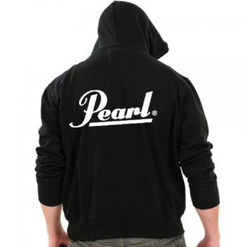 Pearl Hooded Zip Sweater Men Black Size S