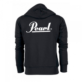 Pearl Hooded Zip Sweater Ladies Black Size XXL