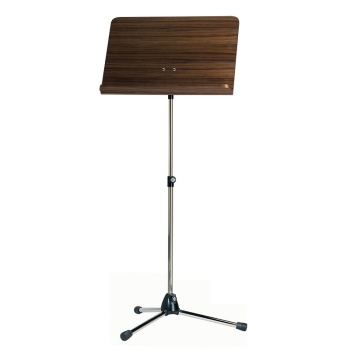 K&M Orchesternotenpult 118/1 Stativ vernickelt, Holzplatte N