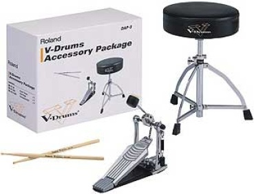 Roland - DAP-3X Drum-Zubehör-Kit, Pedal, Hocker, Sticks
