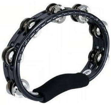 MEINL HAND TAMBOURINE SCHWARZ   NICKELSILBER SCHELLEN