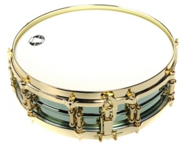 LUDWIG 14x3,7 Carl Palmer Signature Green Brass Shell