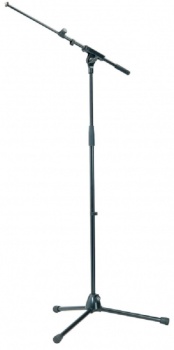 K&M Mikrofonstativ 210/6 mit Schwenkarm, schwarz