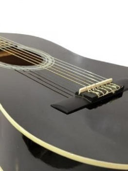 Dimavery Klassic Gitarre AC-303 1/2, schwarz
