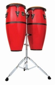Latin Percussion Aspire LPA647F-BK Fiberglass Conga Set
