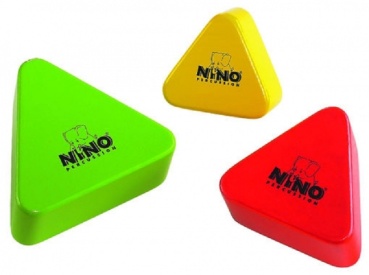 MEINL SHAKER SORTIMENT HOLZ     NINO DREIECKIGROT/GELB/GRÜN