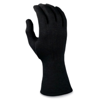 MMC Baumwollhandschuhe schwarz,  extra-langer Schaft