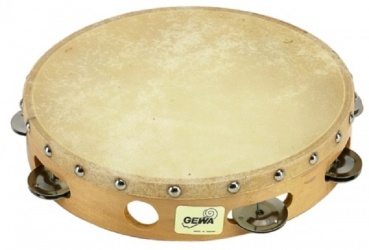 Handtrommel mit Schellen, 10"
