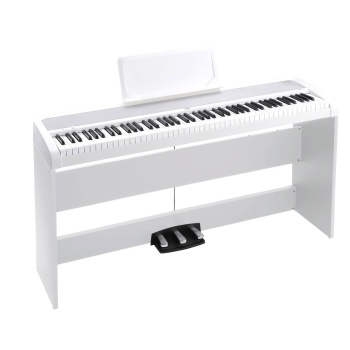 KORG Digitalpiano, B2+Stand, 12 Sounds, 2x15 Watt, weiß