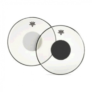 Remo CS Black Dot 24, Bassdrum, transparent