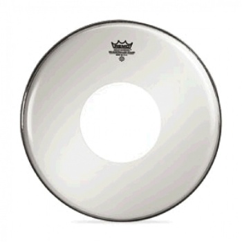 Remo CS Black Dot 24'', Bassdrum, weiß, glatt