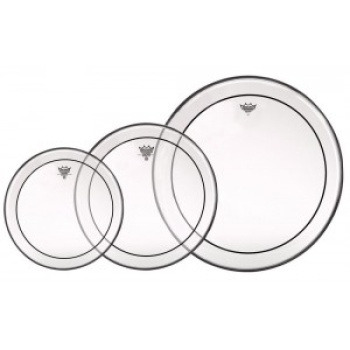 Remo Pin Stripe Pro Pack 10/12/14, transparent incl.14"Ambas