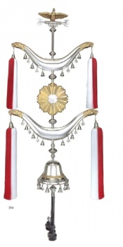 Klier Schellenbaum, 2-armig vernickelt