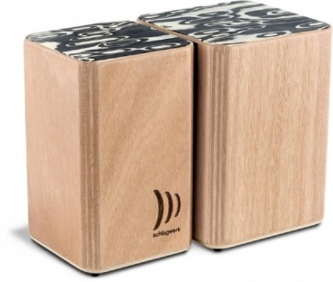 Schlagwerk Wooden Bongos mit Klettsystem
