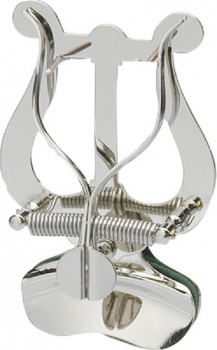 Marschnotenhalter Lyra groß, Vernickelt