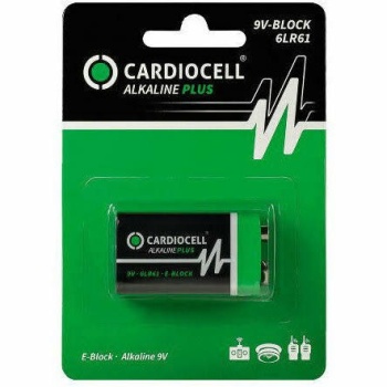 Cardiocell Batterie Alkaline, Block, 6LR61, 9V