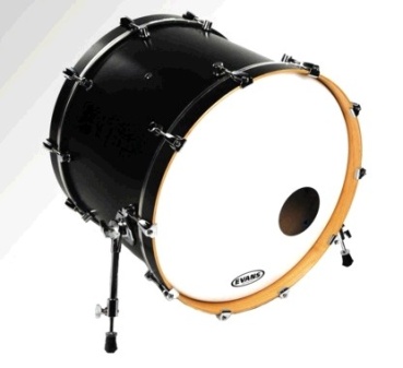 Evans EQ3 Resonant, Smooth White, 18" Bass Drum