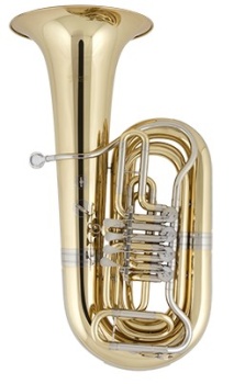 CERVENY Bb Tuba, Messing, lackiert, 4 Ventile