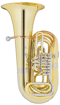 CERVENY Bb Tuba, Bohemia, Messing, lackiert, 4 Ventile