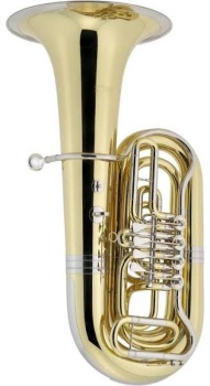 CERVENY Bb Tuba, Symphonia 3, Messing, lackiert, 4 Ventile