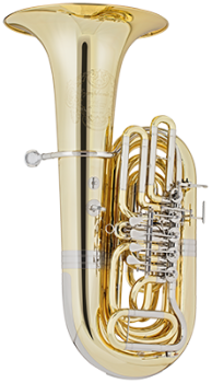 CERVENY Bb Tuba, Symphonia 3, Messing, lackiert, 5 Ventile