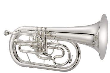 JUPITER Bb Marching Euphonium, Quantum Mark II, versilbert