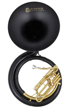 JUPITER BBb Sousaphone schwarz Fiberglas,Maschine Messing