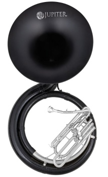 JUPITER BBb Sousaphone, Fiberglas schwarz, versilbert