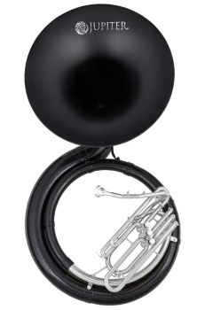 JUPITER BBb Sousaphone, Fiberglas schwarz, versilbert