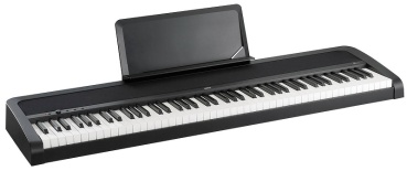 KORG Digitalpiano, B2+Stand, 12 Sounds, 2x15 Watt, schwarz