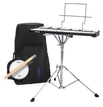 MAJESTIC Glockenspiel & Practice Pad Kit, 8", Ständer, Rucks