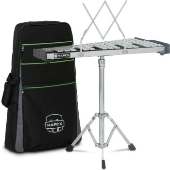 MAPEX Glockenspiel, inkl. Ständer, Schlägel, Sticks, 8" Prac