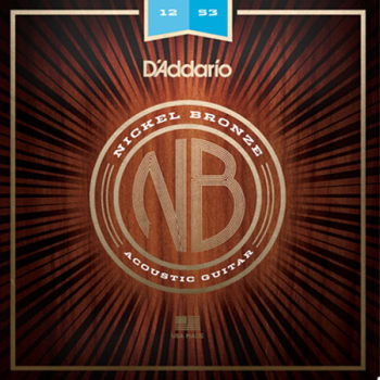 D'Addario NB 12-53 Nickel Bronze Acoustic Light