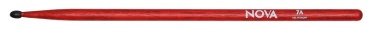 VIC FIRTH Drum Sticks, NOVA, 7ANR, Nylontip, rot