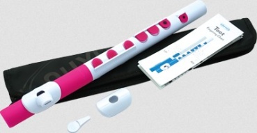 Preview: Nuvo Toot Querflöte weiß-pink