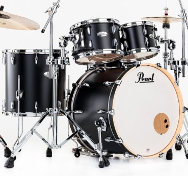 Pearl Professional Shellset Matte Caviar Black 22/10/12/16