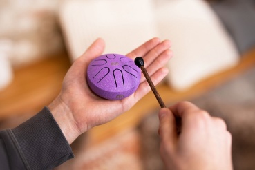 Meinl Sonic Energy Pocket Steel Tongue Drum Purple A Dur