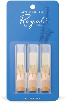 Rico Royal Alt-Saxophonblätter, Stärke 2,5, 3er-Packung