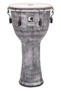 Toca Freestyle Mechanically Tuned Djembe Kente Cloth 12"