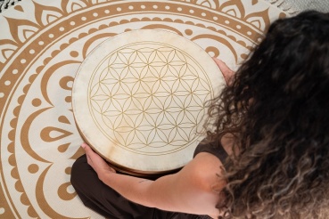 MEINL Sonic Energy 20" Flower of Life Wave Drum, Ziegenfelle